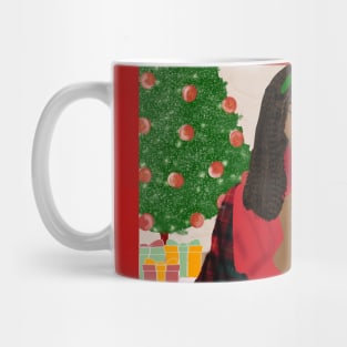 Cozy Christmas - African American Woman Mug